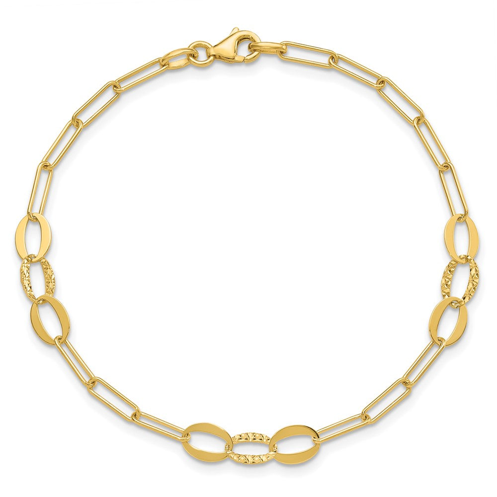 D/C Paperclip Link Bracelet 7.25"