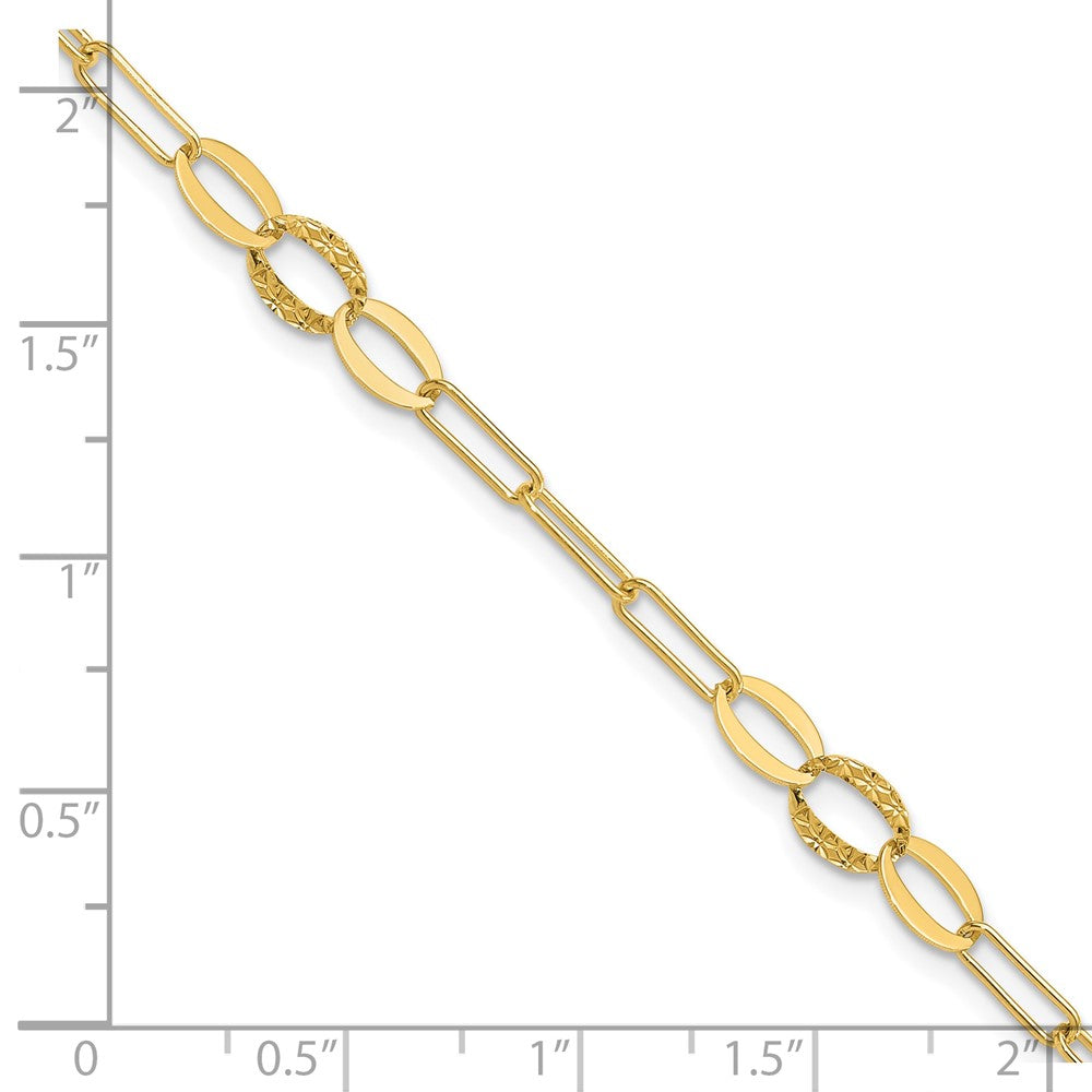 D/C Paperclip Link Bracelet 7.25"