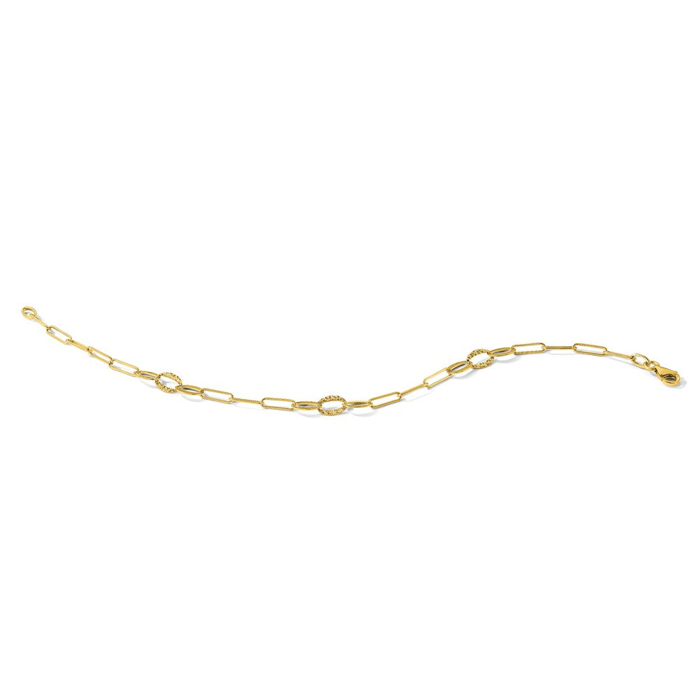 D/C Paperclip Link Bracelet 7.25"