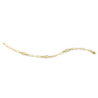 D/C Paperclip Link Bracelet 7.25"