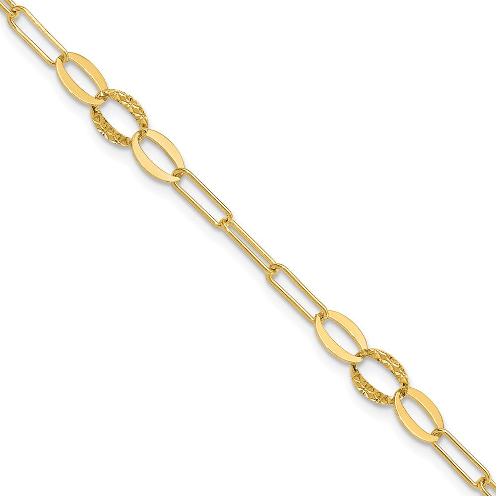 D/C Paperclip Link Bracelet 7.25"