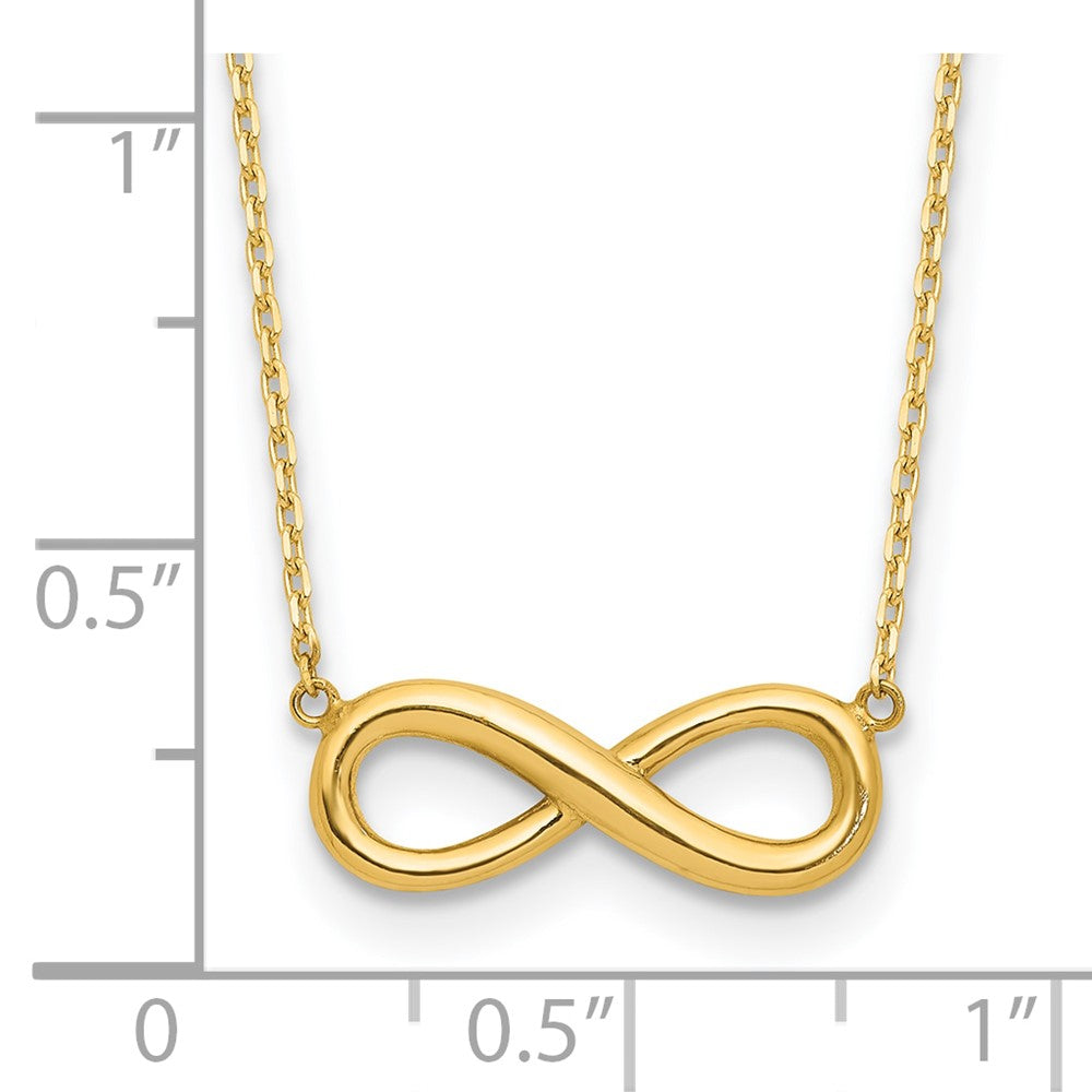 Polished Infinity with 1in ext Necklace