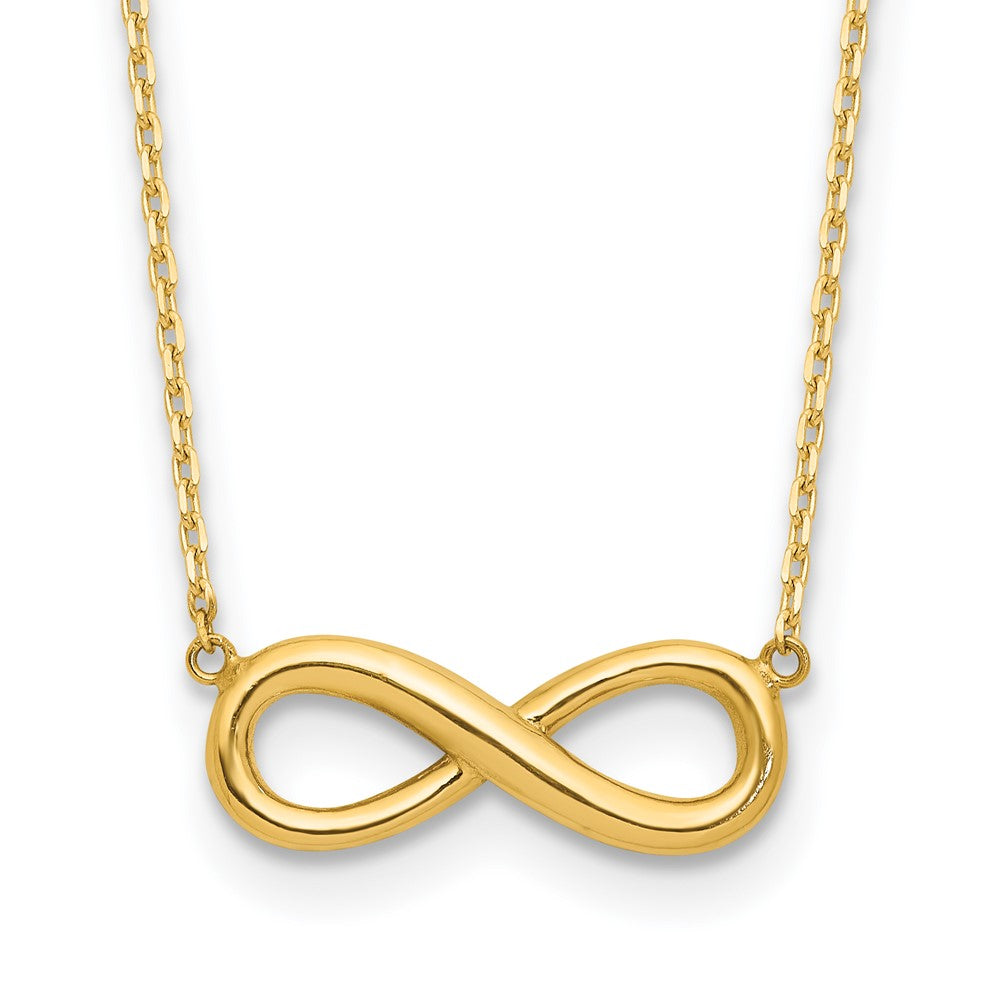 Polished Infinity with 1in ext Necklace