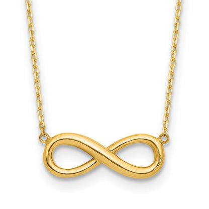 Polished Infinity with 1in ext Necklace