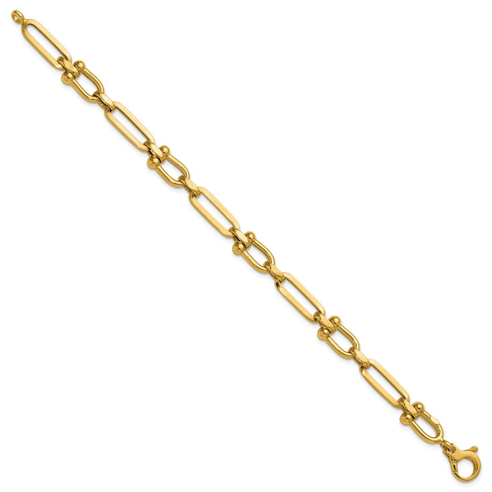 Polished Link Bracelet 7.75" - 7.35mm
