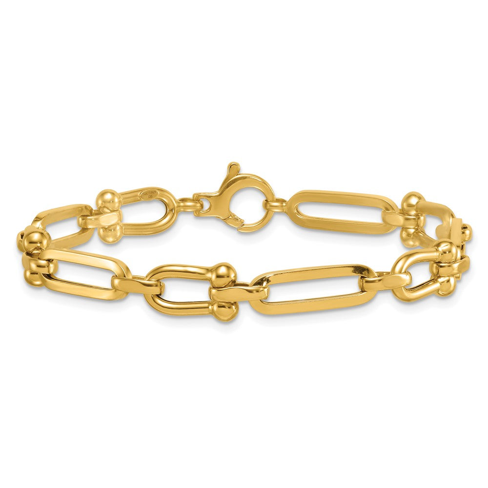 Polished Link Bracelet 7.75" - 7.35mm
