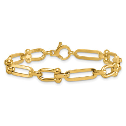 Polished Link Bracelet 7.75" - 7.35mm