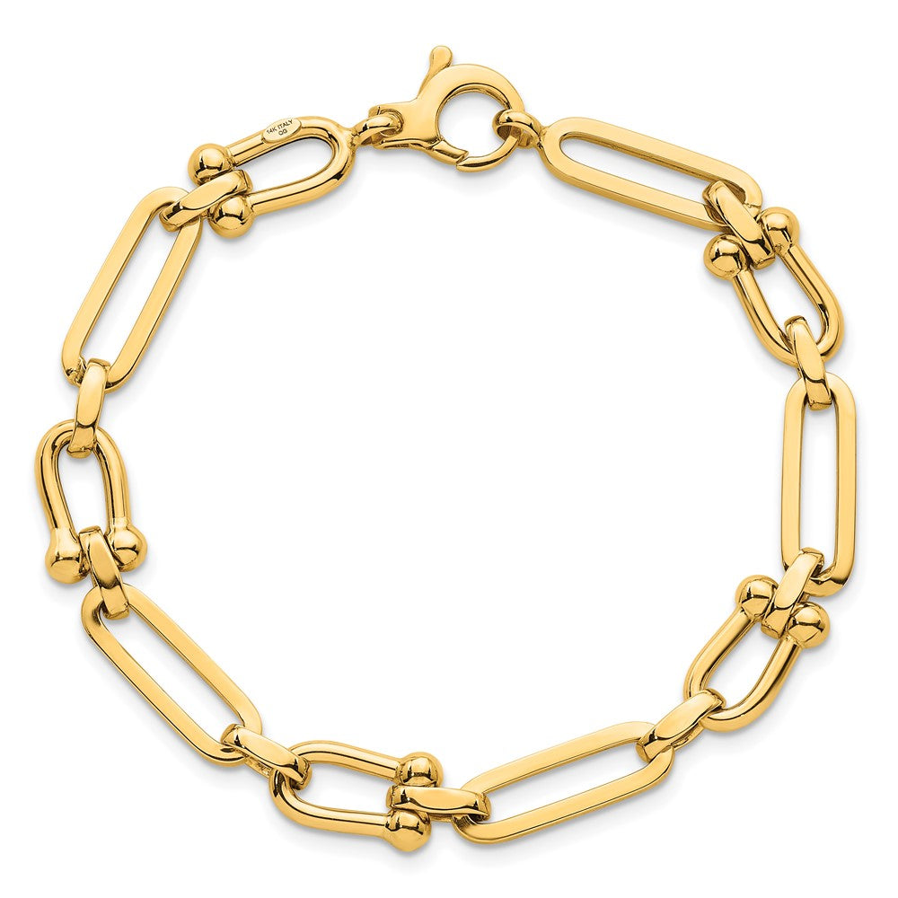 Polished Link Bracelet 7.75" - 7.35mm