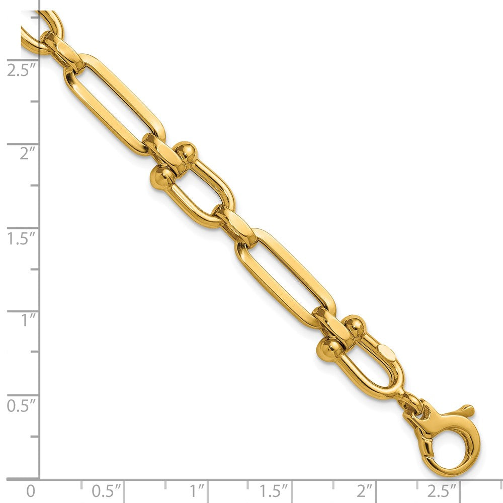 Polished Link Bracelet 7.75" - 7.35mm