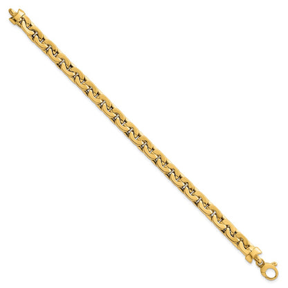 Polished Fancy Link Bracelet 7.5" - 6.95mm