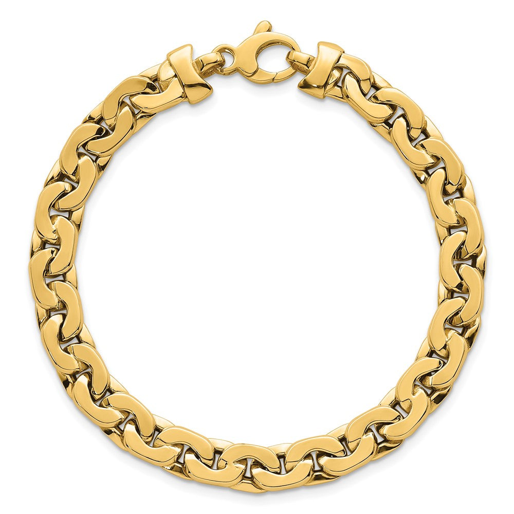 Polished Fancy Link Bracelet 7.5" - 6.95mm