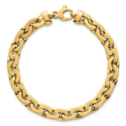 Polished Fancy Link Bracelet 7.5" - 6.95mm