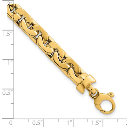 Polished Fancy Link Bracelet 7.5" - 6.95mm