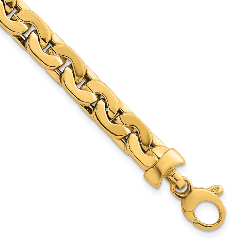 Polished Fancy Link Bracelet 7.5" - 6.95mm