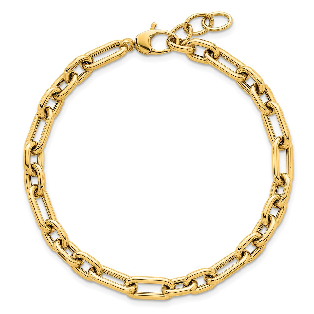 Polished Fancy Open Link w/ .5in ext. Bracelet