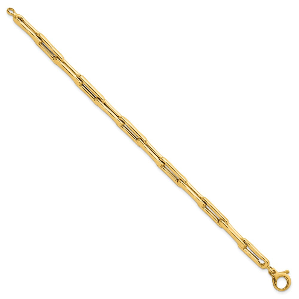 Polished 7.5 Fancy Link Bracelet 7.5" - 5.7mm