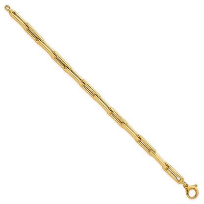 Polished 7.5 Fancy Link Bracelet 7.5" - 5.7mm