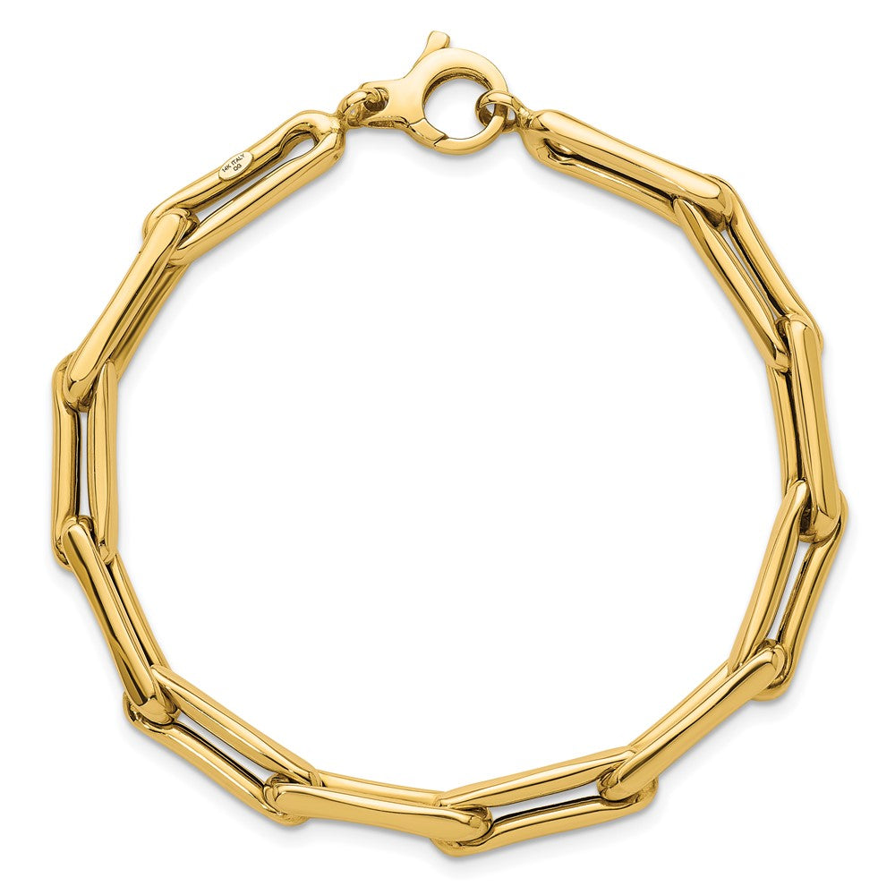 Polished 7.5 Fancy Link Bracelet 7.5" - 5.7mm