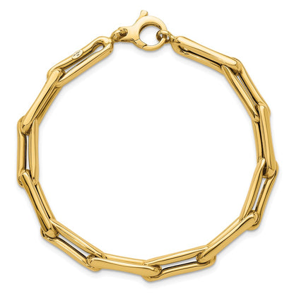 Polished 7.5 Fancy Link Bracelet 7.5" - 5.7mm