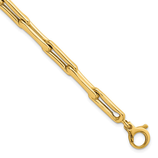 Polished 7.5 Fancy Link Bracelet 7.5" - 5.7mm
