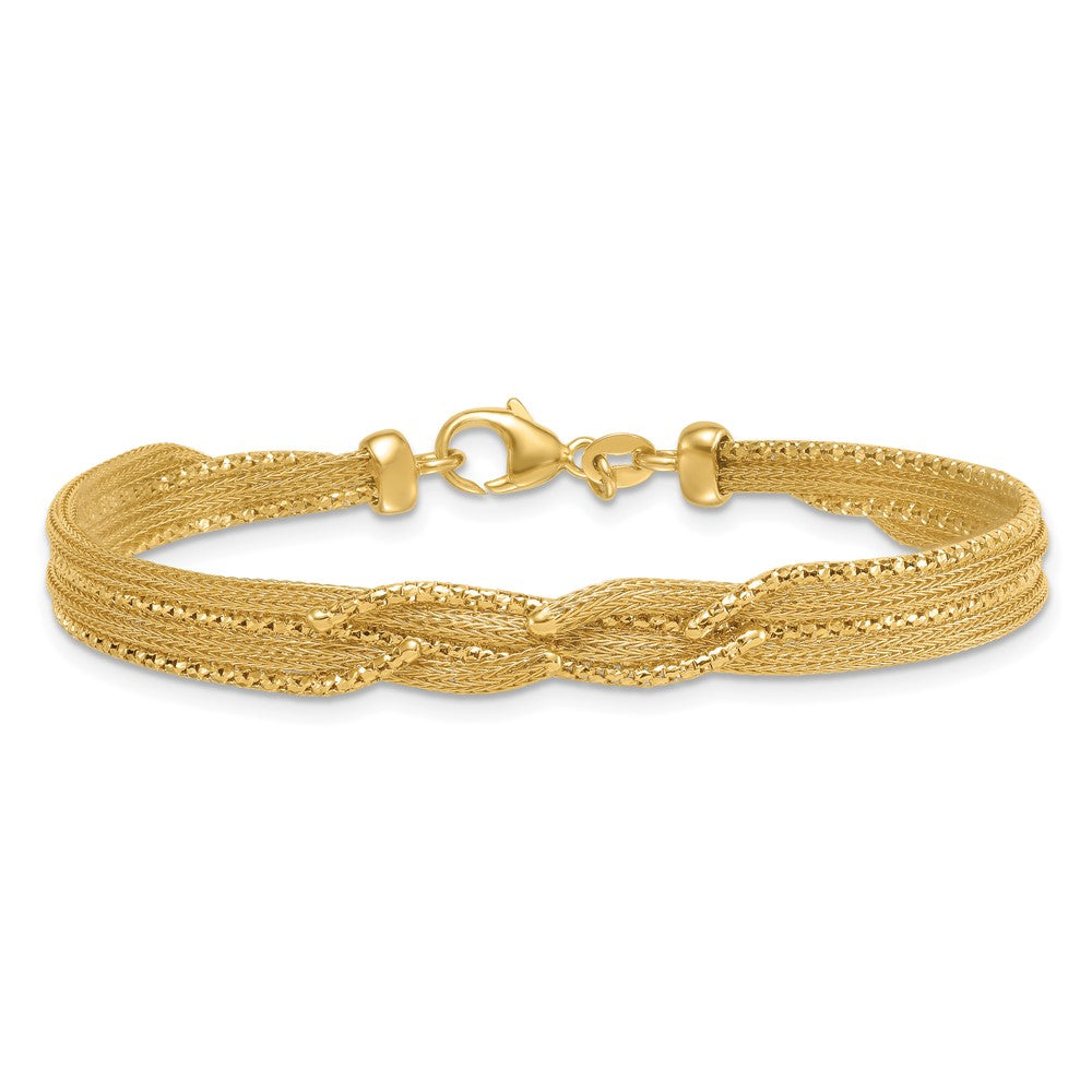 Textured Woven Fancy Bracelet 7.5"