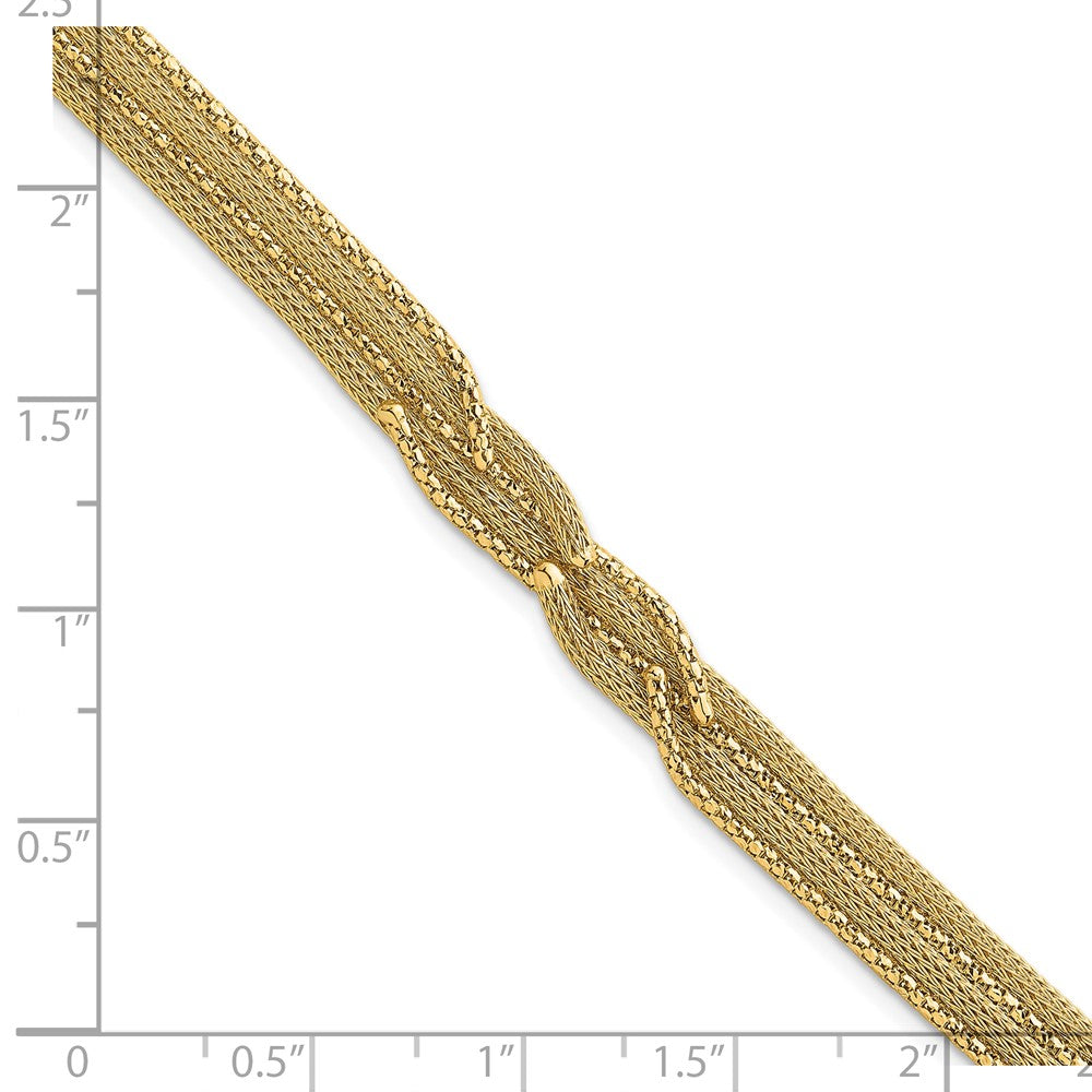Textured Woven Fancy Bracelet 7.5"
