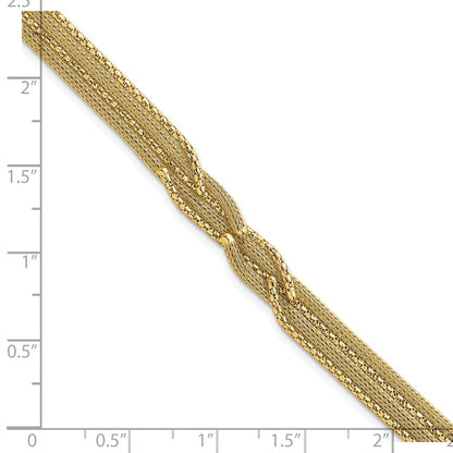 Textured Woven Fancy Bracelet 7.5"