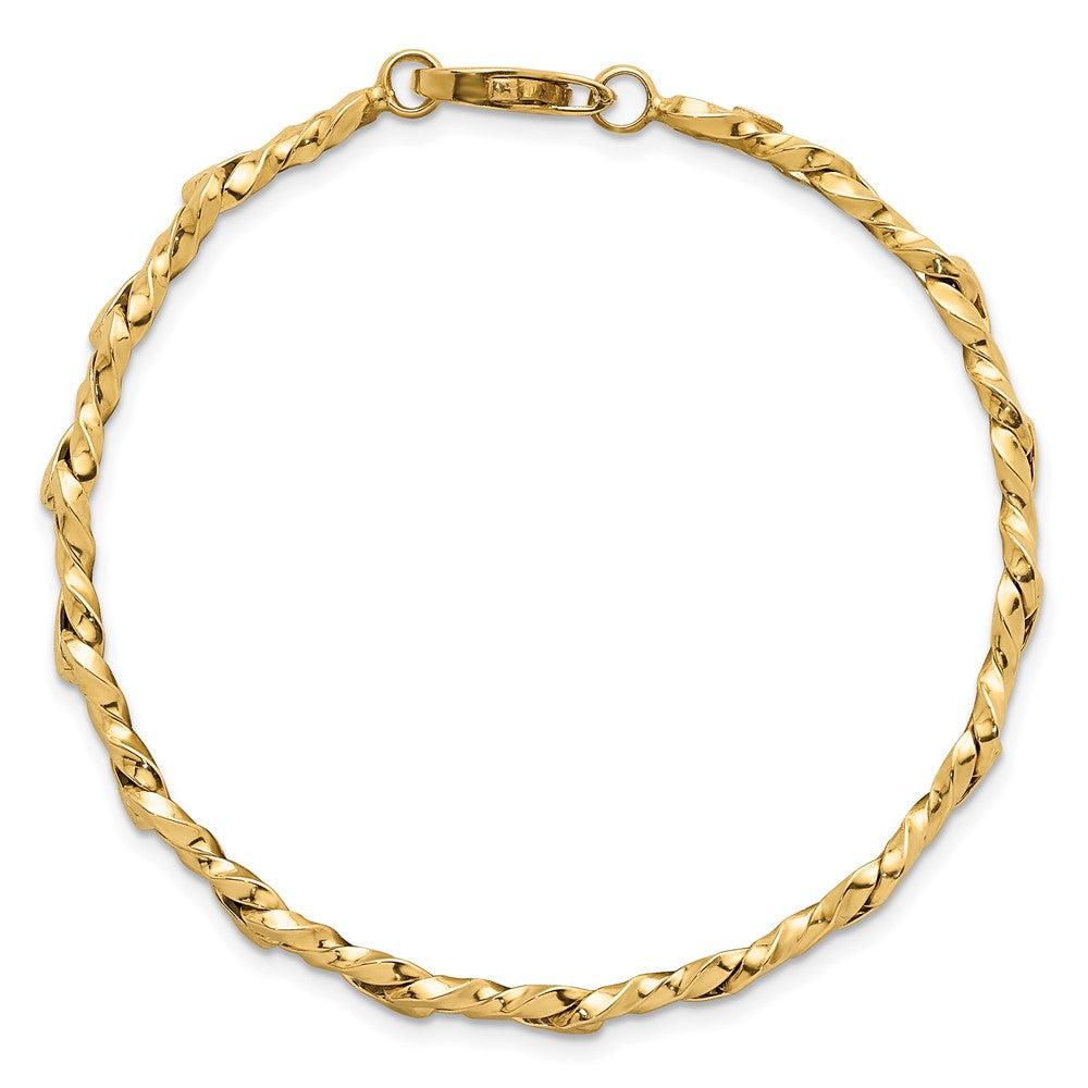 Polished Fancy Link Bracelet 7.5" - 4.7mm