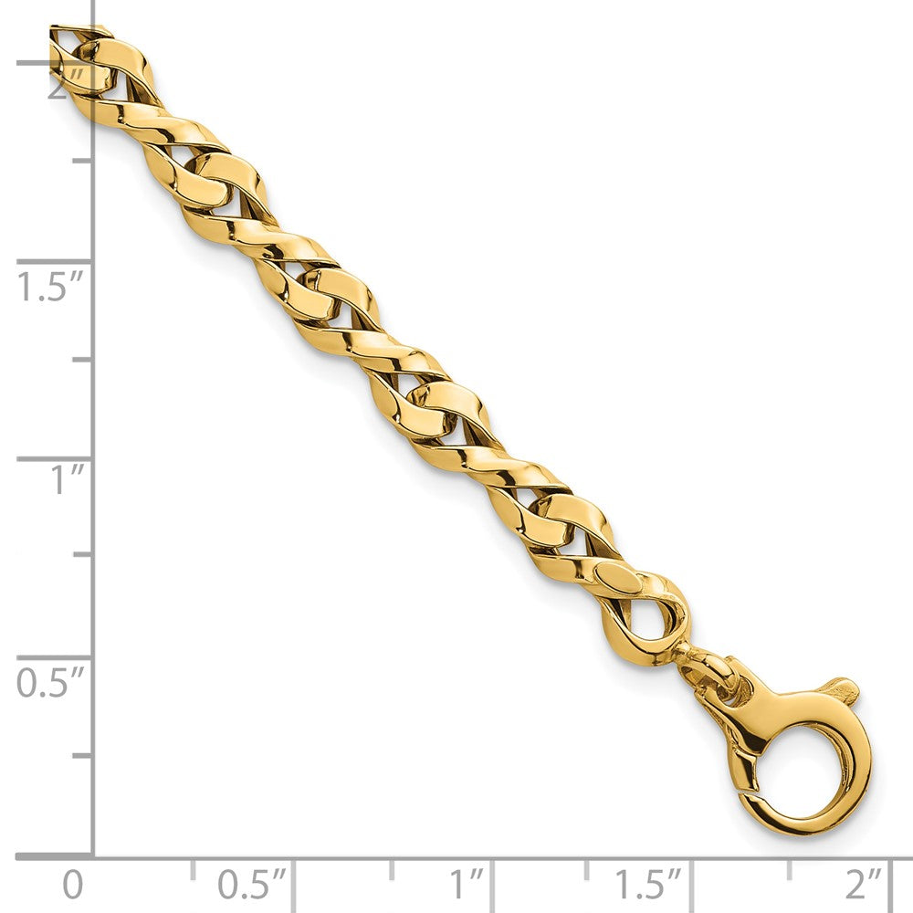 Polished Fancy Link Bracelet 7.5" - 4.7mm