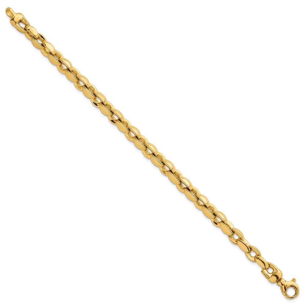 Polished Round Fancy Link 6.75mm Bracelet 7.5"