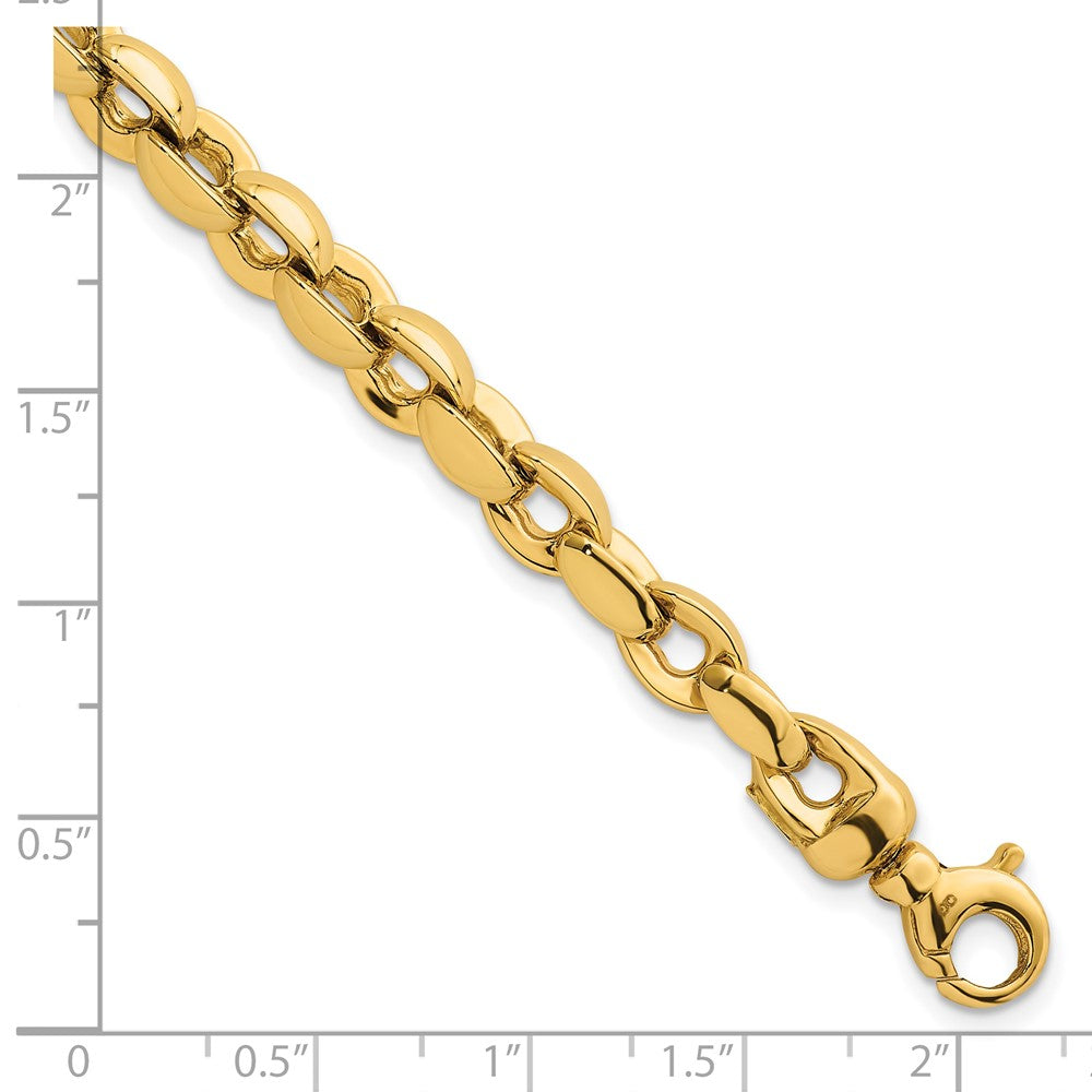 Polished Round Fancy Link 6.75mm Bracelet 7.5"