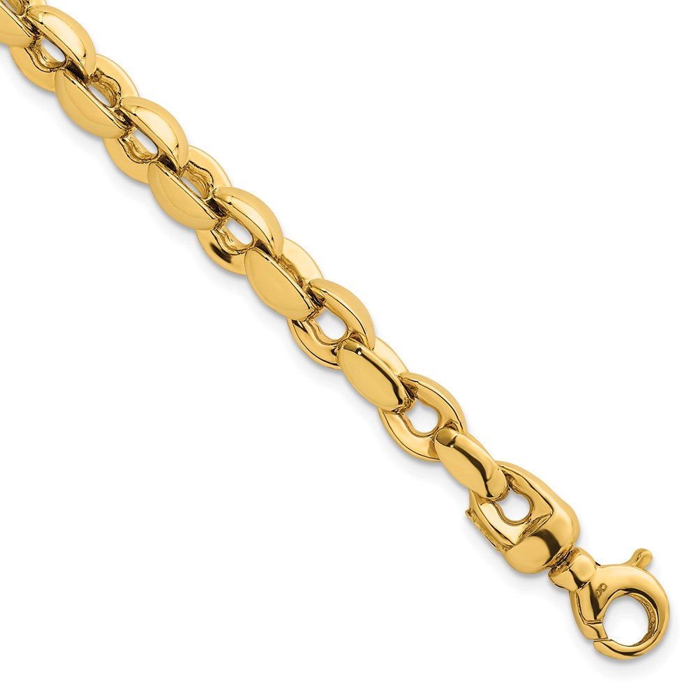 Polished Round Fancy Link 6.75mm Bracelet 7.5"