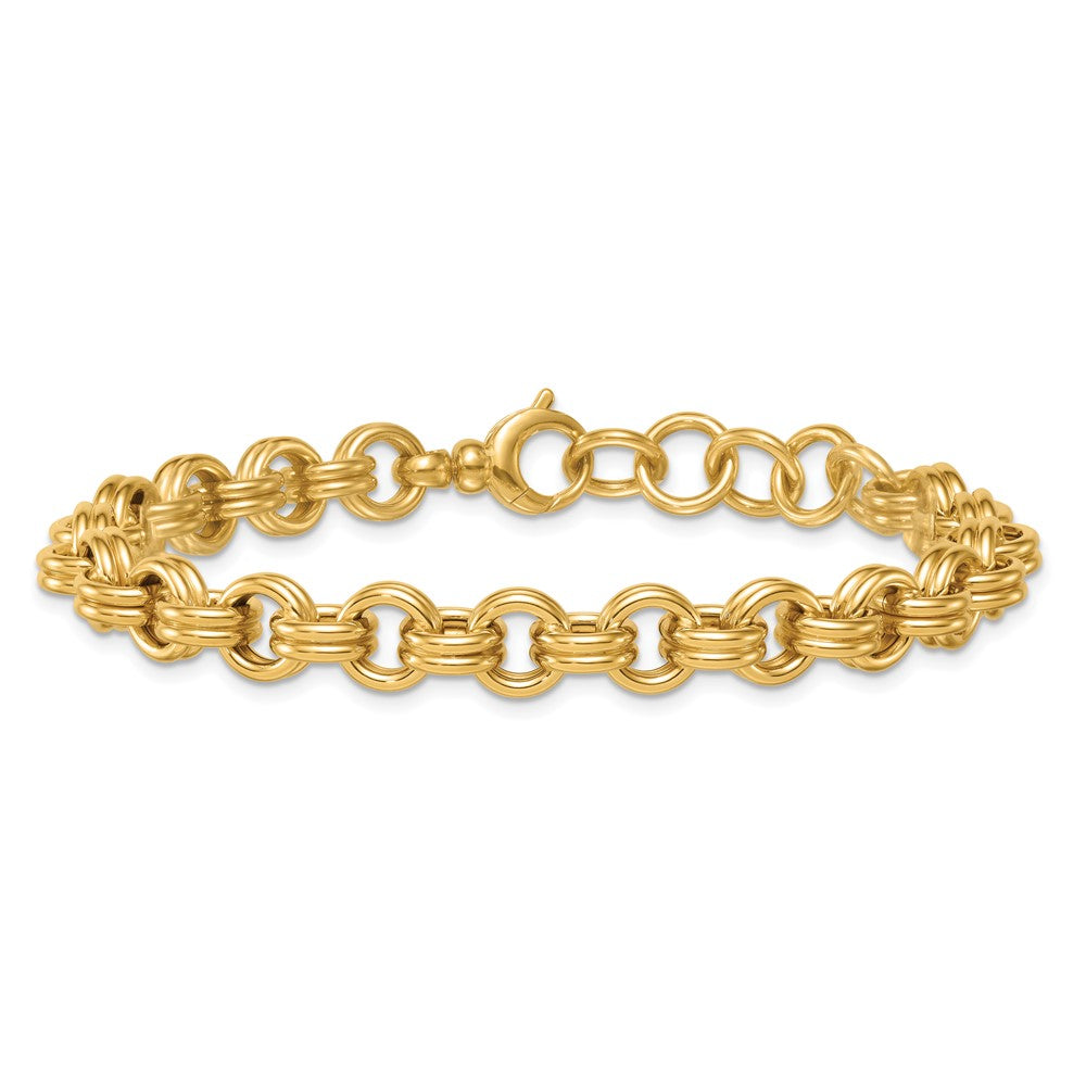 Polished Open Link w/.75in ext. Bracelet