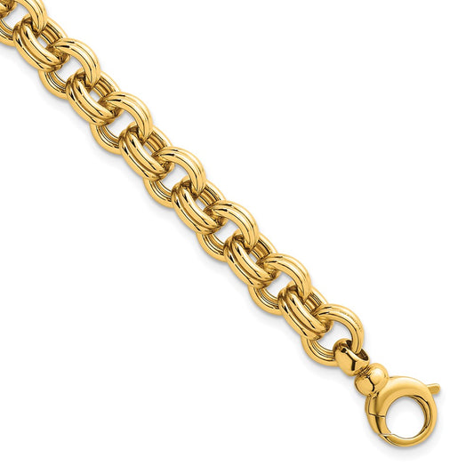 Polished Open Link w/.75in ext. Bracelet