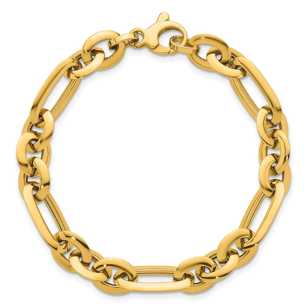 Polished Knife Edge Link Bracelet 7.5"