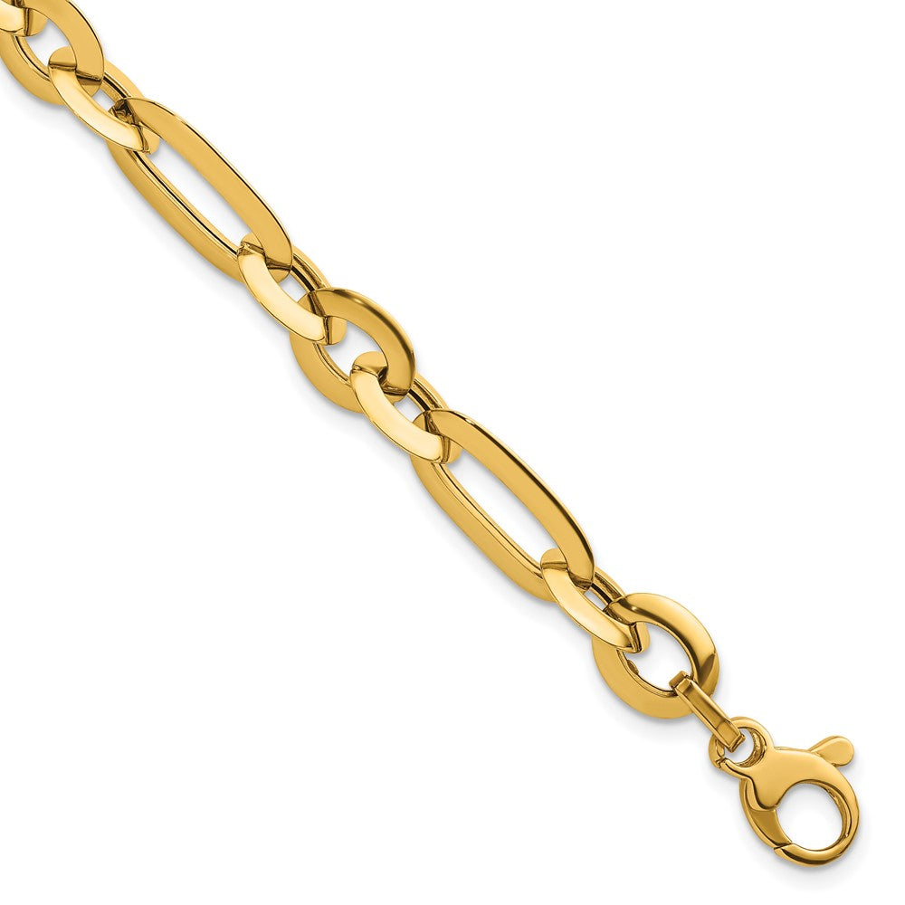 Polished Knife Edge Link Bracelet 7.5"