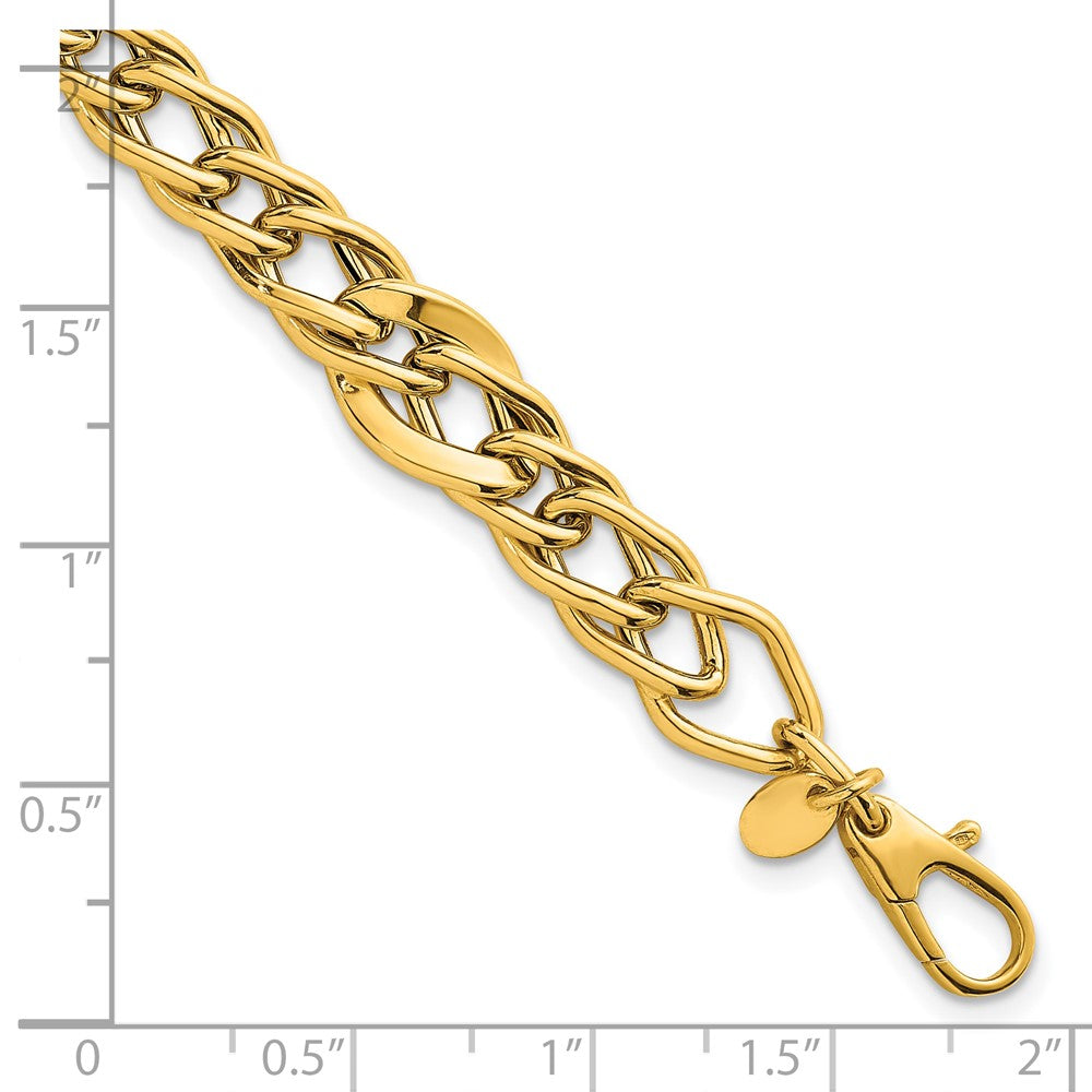 Polished Multi Link Bracelet 8"