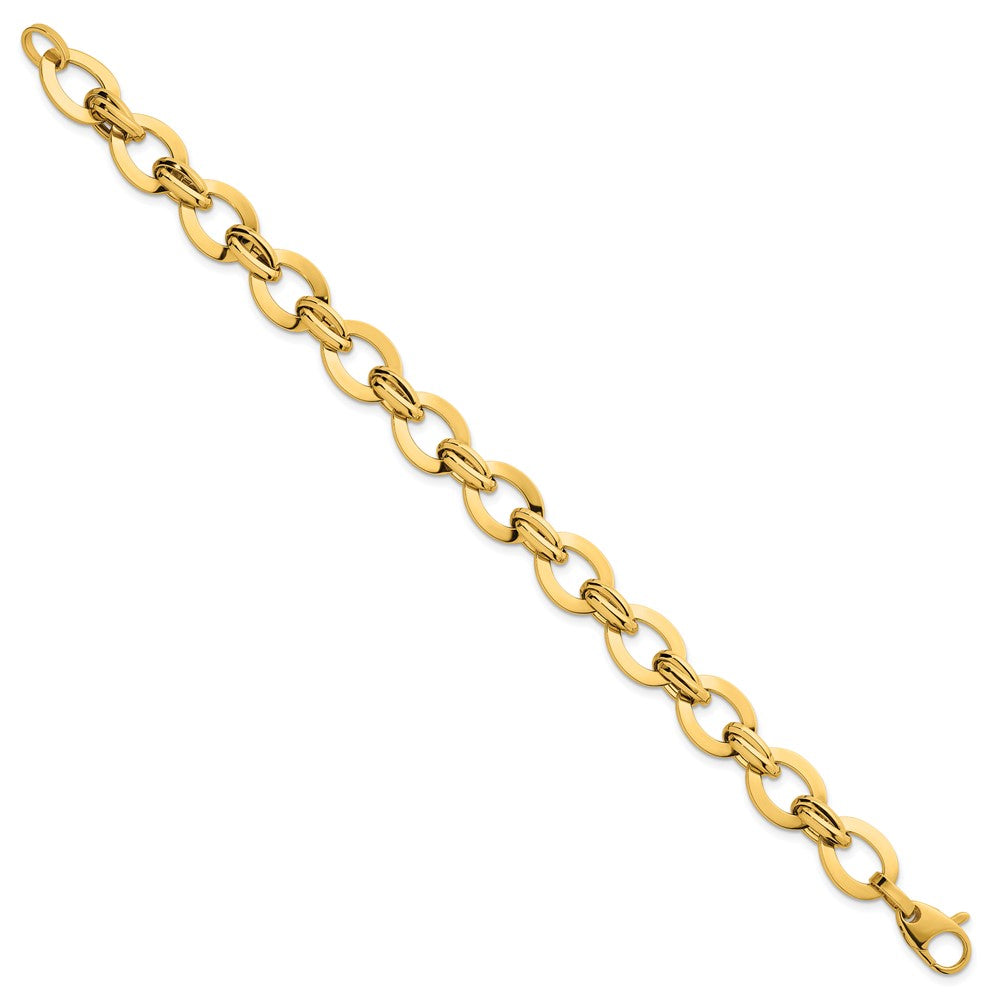 Polished Fancy Link Bracelet 7.75" - 10.8mm