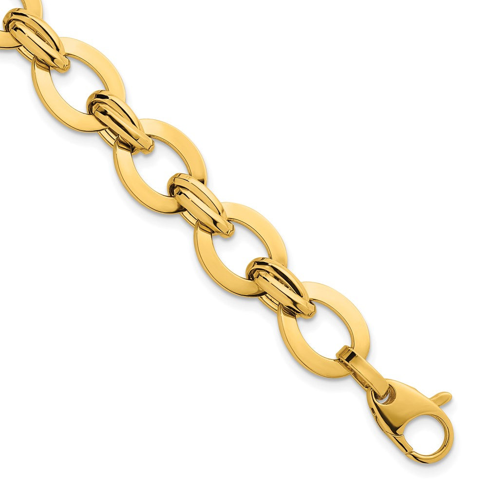 Polished Fancy Link Bracelet 7.75" - 10.8mm