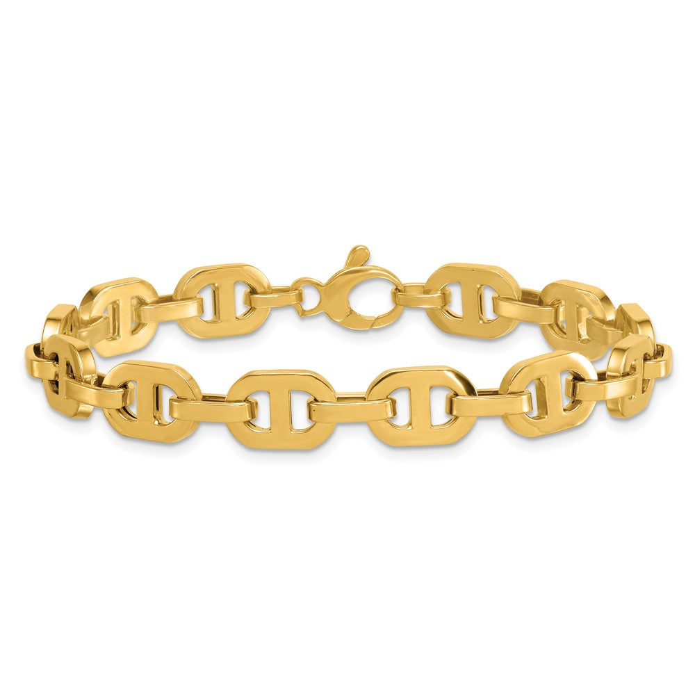 Polished 7.5 Fancy Anchor Link Bracelet 7.5"