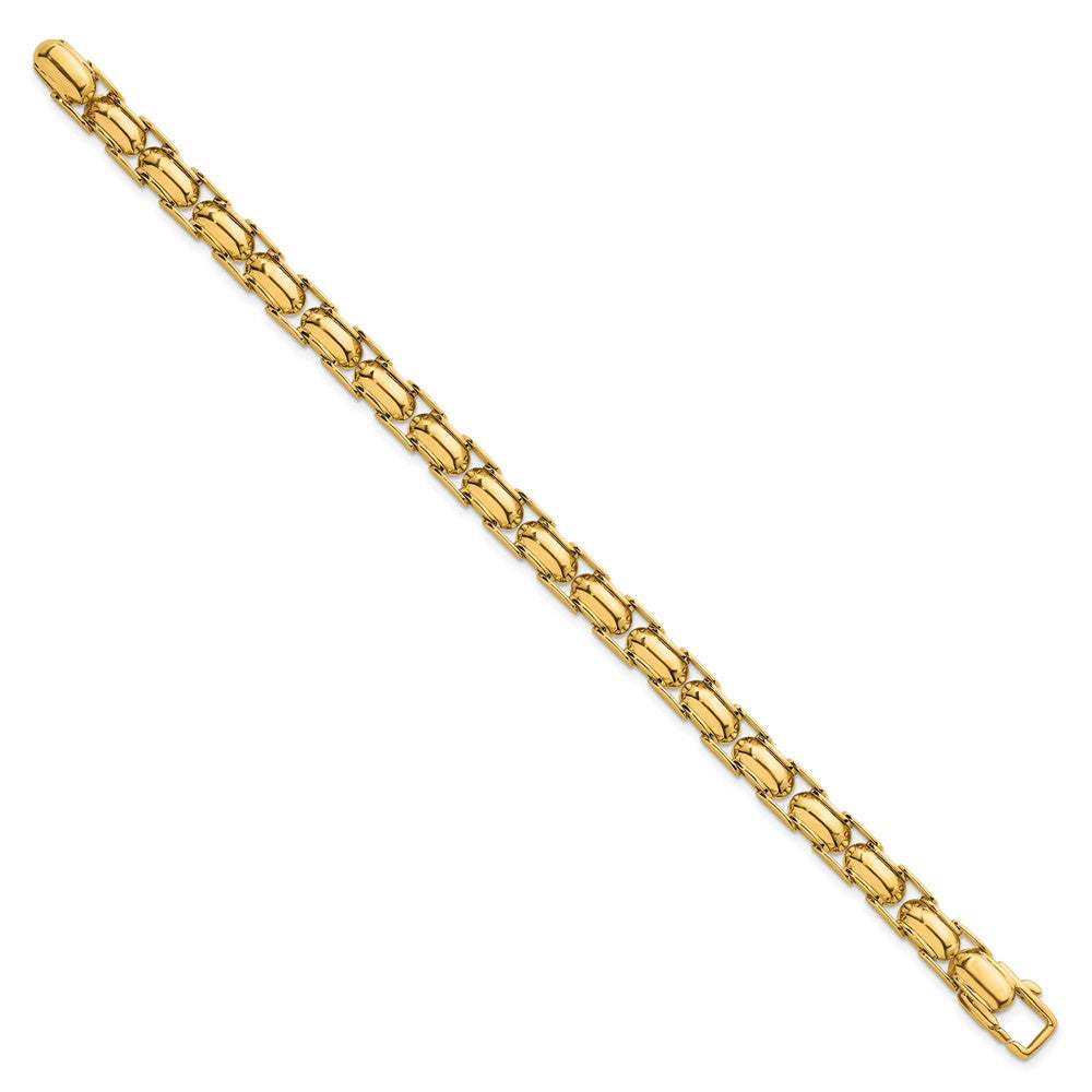 Polished Fancy Link Bracelet 7.5" - 6.9mm