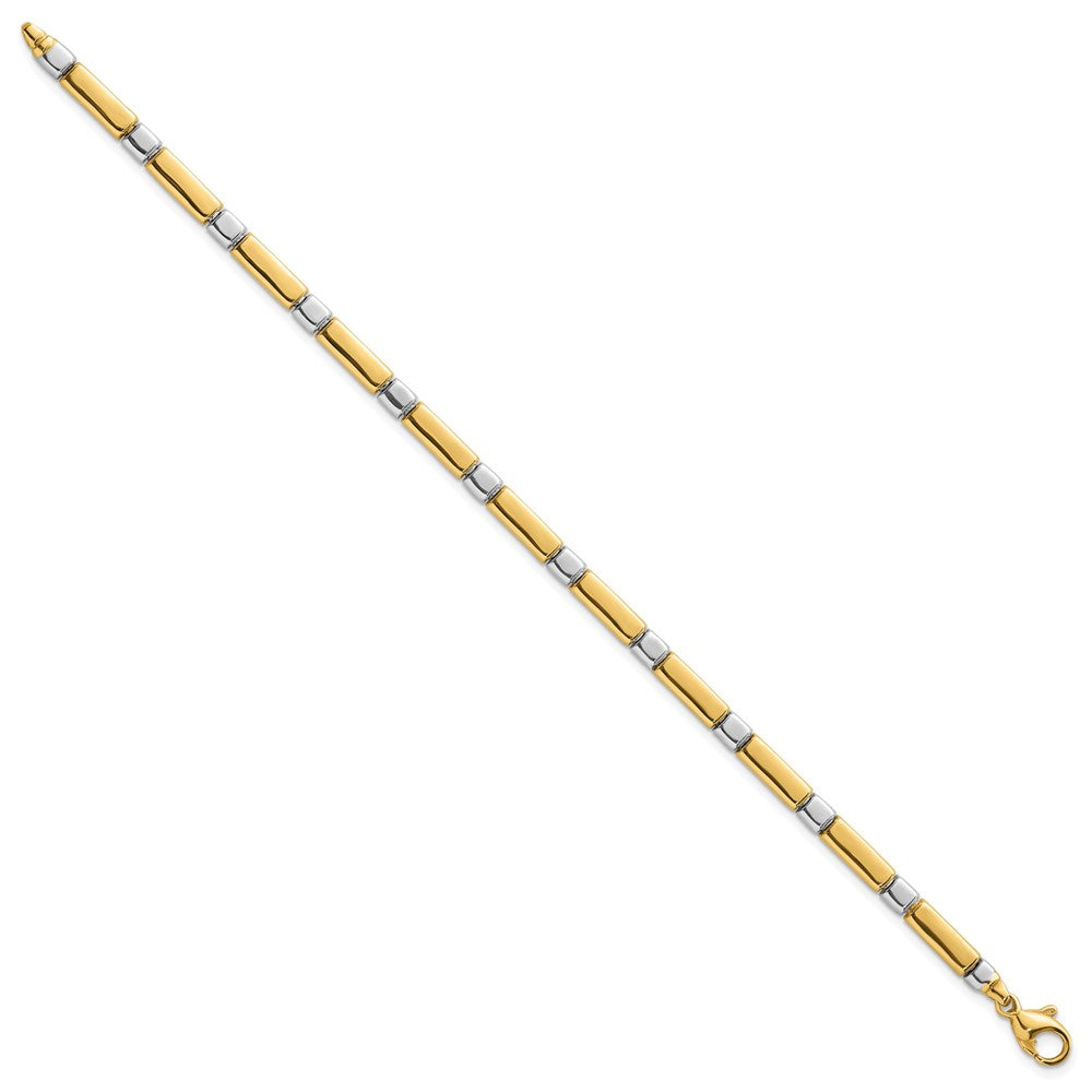 Polished Fancy Link 4mm Bracelet 7.5"