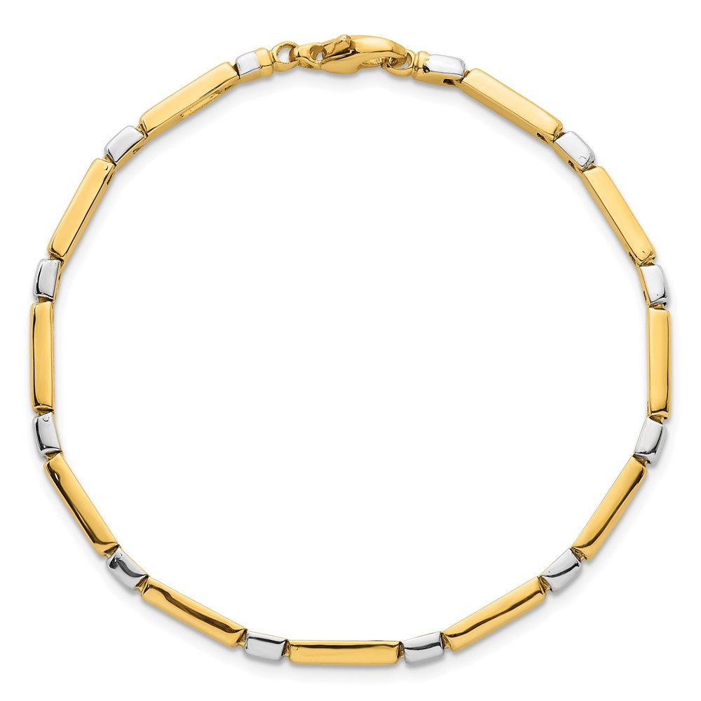 Polished Fancy Link 4mm Bracelet 7.5"