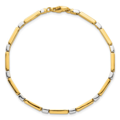Polished Fancy Link 4mm Bracelet 7.5"