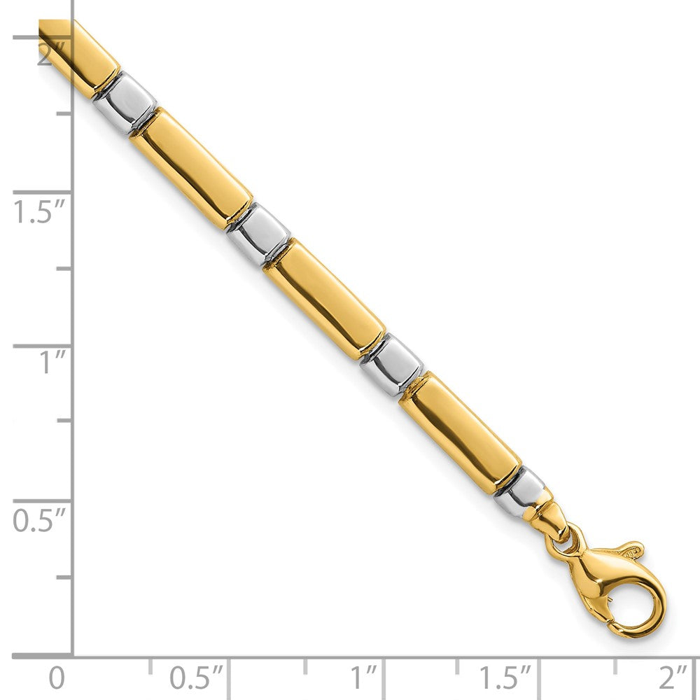 Polished Fancy Link 4mm Bracelet 7.5"