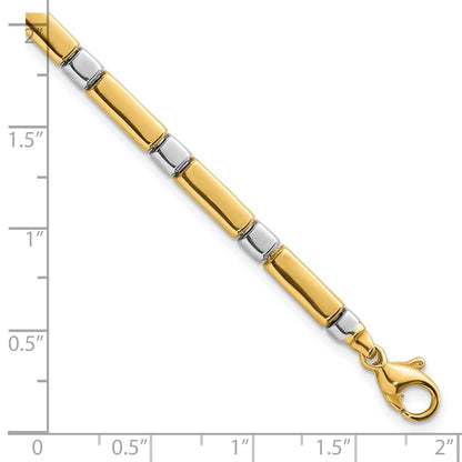 Polished Fancy Link 4mm Bracelet 7.5"