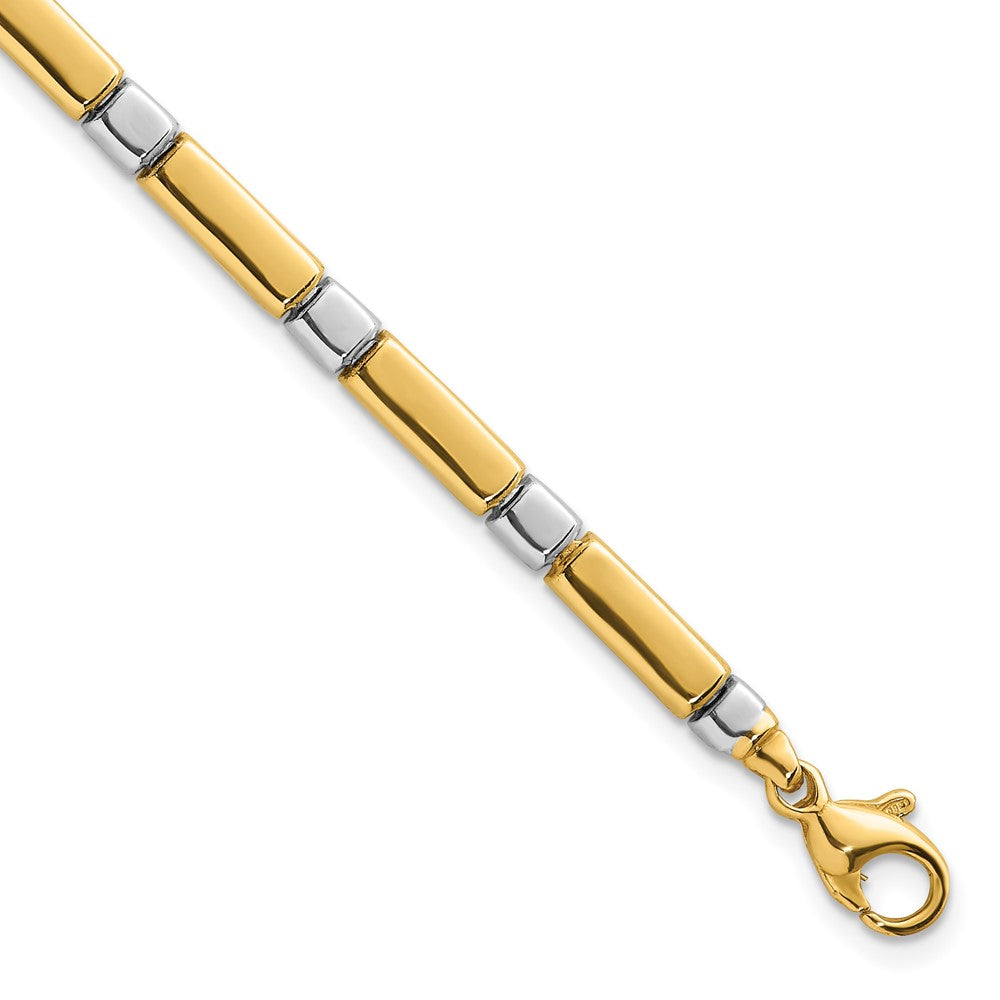 Polished Fancy Link 4mm Bracelet 7.5"