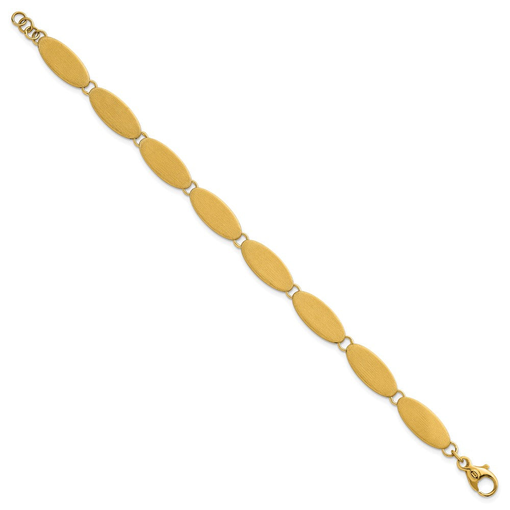 Brushed Fancy Link 8mm Bracelet 7"