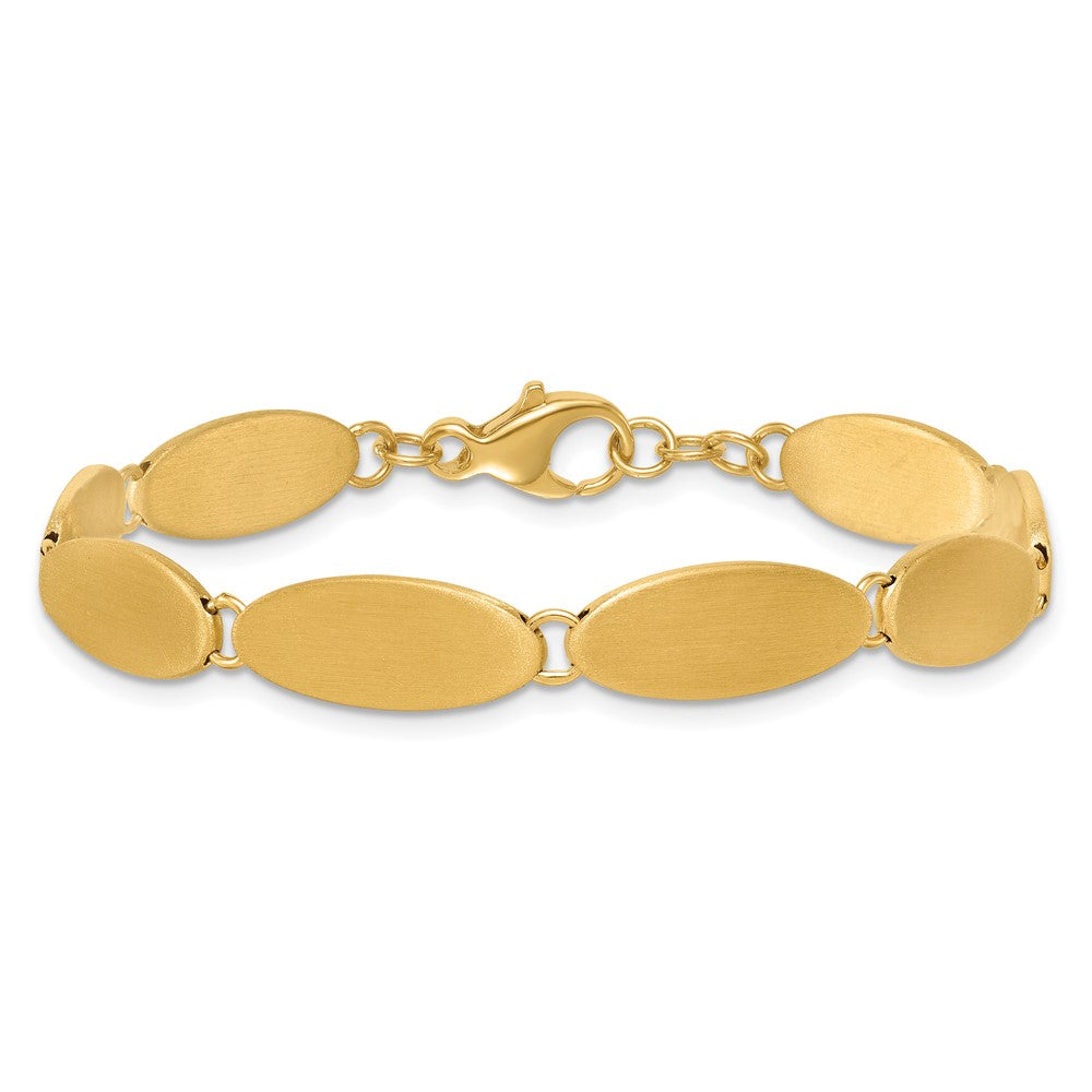 Brushed Fancy Link 8mm Bracelet 7"