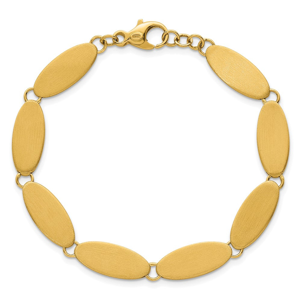 Brushed Fancy Link 8mm Bracelet 7"